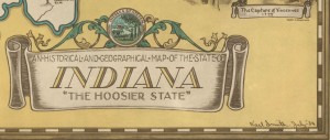 An Historical and Geographical Map of the State of Indiana