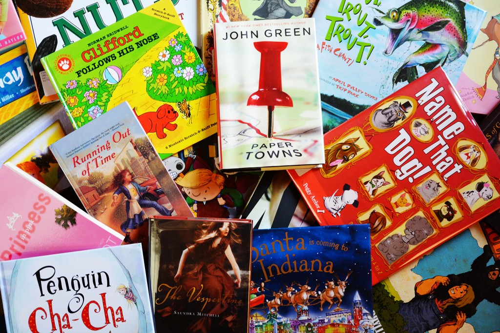 The Indiana Young Readers Collection includes books by Hoosier authors Jim Davis, John Green, Meg Cabot, Norman Bridwell, and many more!