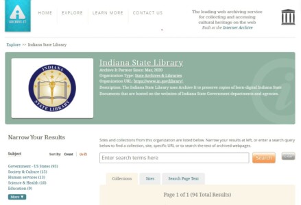 Introducing The Born-digital Indiana State Documents Collection ...